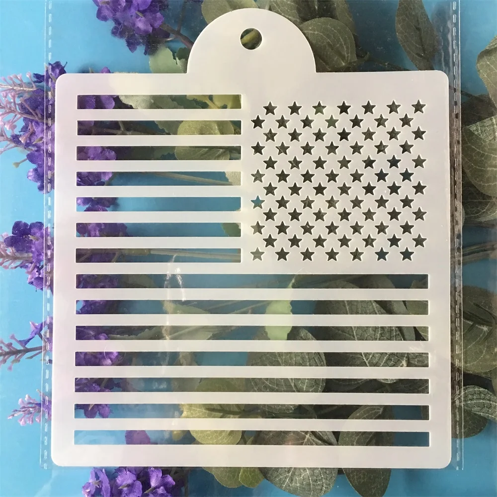 15cm US United States National Flag DIY Layering Stencils Painting Scrapbook Coloring Embossing Album Decorative Template
15cm US United States National Flag DIY Layering Stencils Painting Scrapbook Coloring Embossing Album Decorative Template