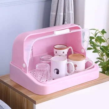 Transparent plastic baby feeding bottle dryer rack drainer glass dishes sideboard Storage Box Organizer with lid for kitchen
Transparent plastic baby feeding bottle dryer rack drainer glass dishes sideboard Storage Box Organizer with lid for kitchen