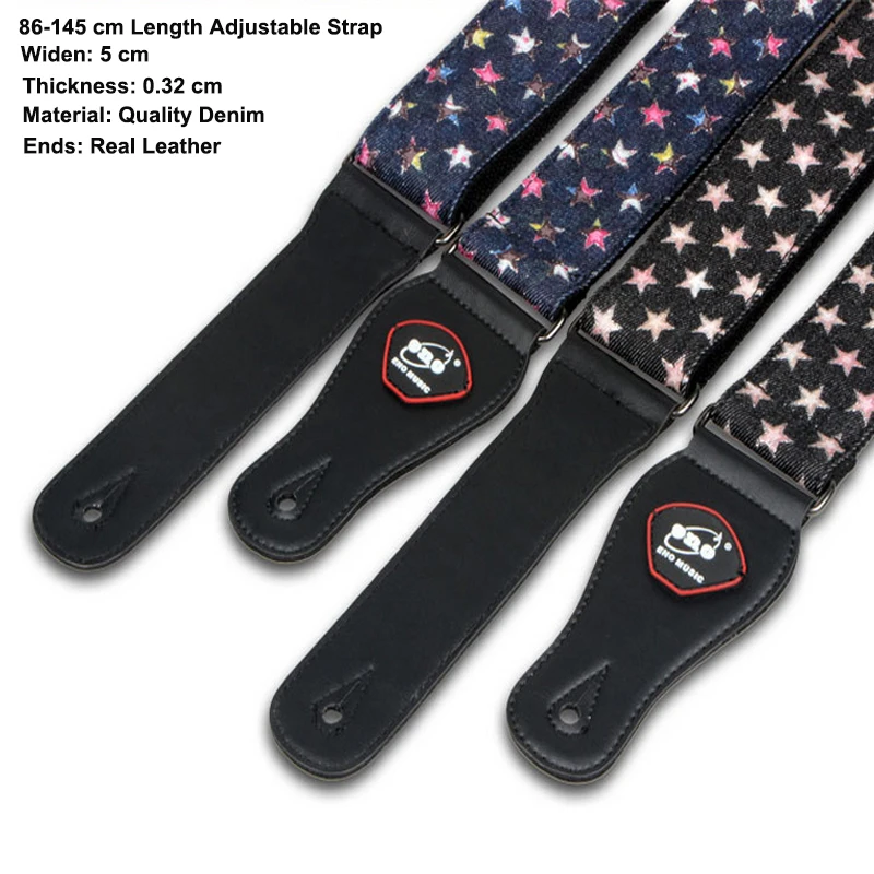 86-145 cm Denim Guitar Straps for electric Guitarra Bass adjustable jean belt parts thickness Leather ends Strap Free Shipping
86-145 cm Denim Guitar Straps for electric Guitarra Bass adjustable jean belt parts thickness Leather ends Strap Free Shipping