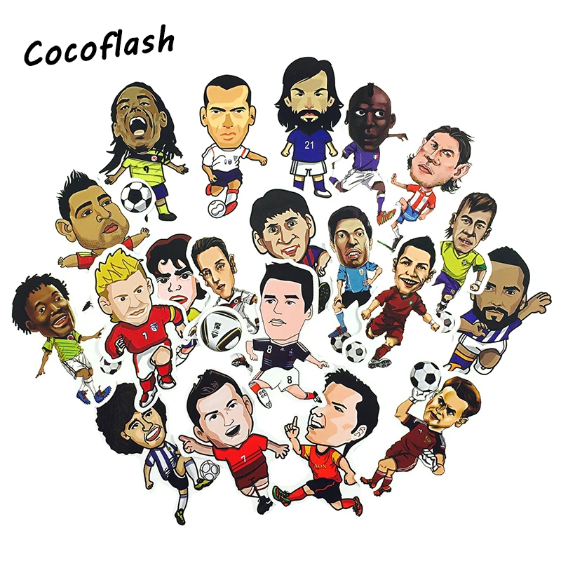 20pcs Cool Fashion Football Star Cartoon Waterproof Stickers Classic Toys PVC Fashion Laptop Skateboard Suitcase Sticker
20pcs Cool Fashion Football Star Cartoon Waterproof Stickers Classic Toys PVC Fashion Laptop Skateboard Suitcase Sticker