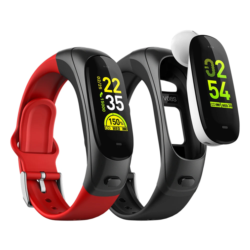 Bluetooth Color Touch Control Smart Wristband Detachable Earhook Call Earbud Fitness Heart Rate Blood Pressure Tracker Bracelet
Bluetooth Color Touch Control Smart Wristband Detachable Earhook Call Earbud Fitness Heart Rate Blood Pressure Tracker Bracelet