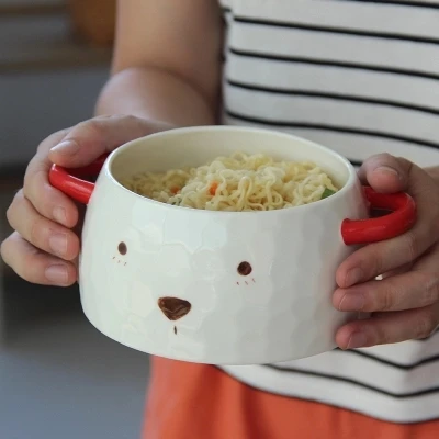 Creative cartoon students instant noodles ceramic bowls lovely tableware household soup rice bowl
Creative cartoon students instant noodles ceramic bowls lovely tableware household soup rice bowl