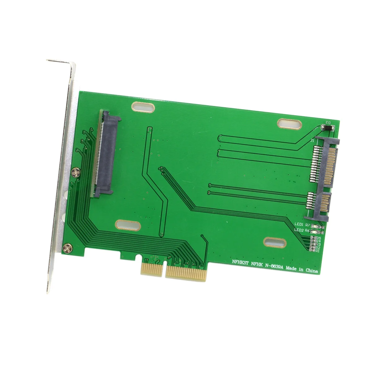 PCI-E 3.0 x4 Lane to U.2 U2 Kit SFF-8639 Host Adapter for Intel Motherboard & 750 NVMe PCIe SSD
PCI-E 3.0 x4 Lane to U.2 U2 Kit SFF-8639 Host Adapter for Intel Motherboard & 750 NVMe PCIe SSD