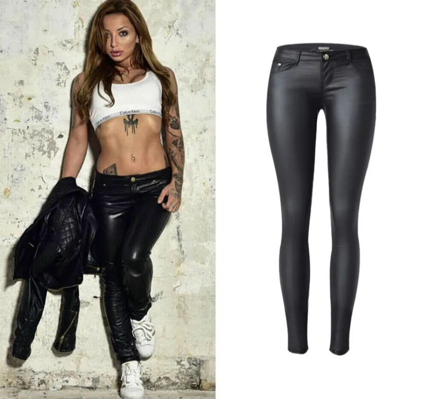 Low Waist Leather Pu Skinny Jeans Women Sexy Push Up Black Pencil Pants Mujer Pantaloni Donna Europe Plus Size Trousers Femme
Low Waist Leather Pu Skinny Jeans Women Sexy Push Up Black Pencil Pants Mujer Pantaloni Donna Europe Plus Size Trousers Femme