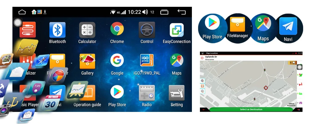 Sale Sinosmart Android 8.1 Car GPS Navigation Radio for Kia Rio 2012-2017 2din 2.5D IPS/QLED Screen 6