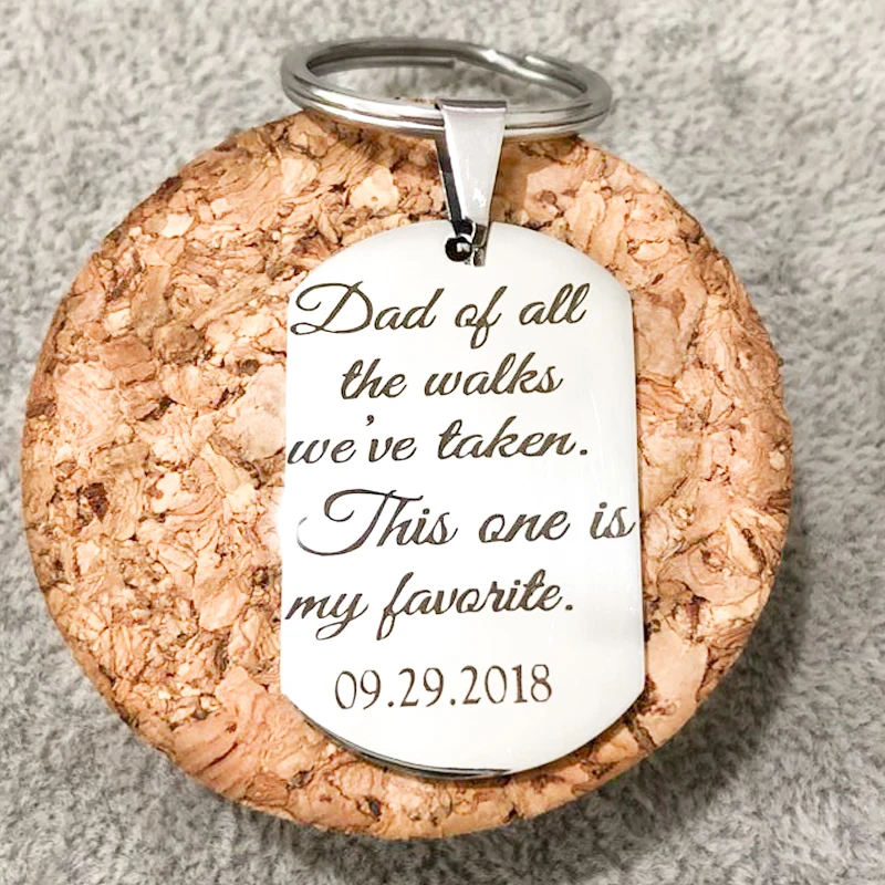 Fashion Stainless Steel Keychains Gift For Papa Engraved Dad Of All The Walks We're Taken This One My Favorite Key Holders
Fashion Stainless Steel Keychains Gift For Papa Engraved Dad Of All The Walks We're Taken This One My Favorite Key Holders