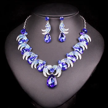 New Fashion Indian Rhinestone Bridal Jewelry Sets Wedding Prom Party Accessories Necklace Earrings Set For Brides Women's gifts
New Fashion Indian Rhinestone Bridal Jewelry Sets Wedding Prom Party Accessories Necklace Earrings Set For Brides Women's gifts