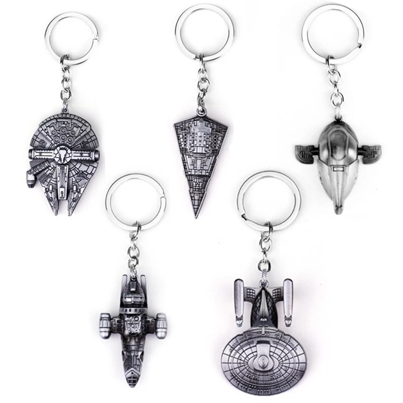 Hot Sale New Fashion Movie Seriers Star Wars Airship keyring Falcon Spacecraft for Men Women Car Keyring Jewelry
Hot Sale New Fashion Movie Seriers Star Wars Airship keyring Falcon Spacecraft for Men Women Car Keyring Jewelry