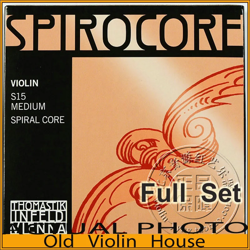 Original Thomastik Spirocore (S15) Violin Strings , Aluminum E, Full set,made in Austria ,Hot sell
Original Thomastik Spirocore (S15) Violin Strings , Aluminum E, Full set,made in Austria ,Hot sell