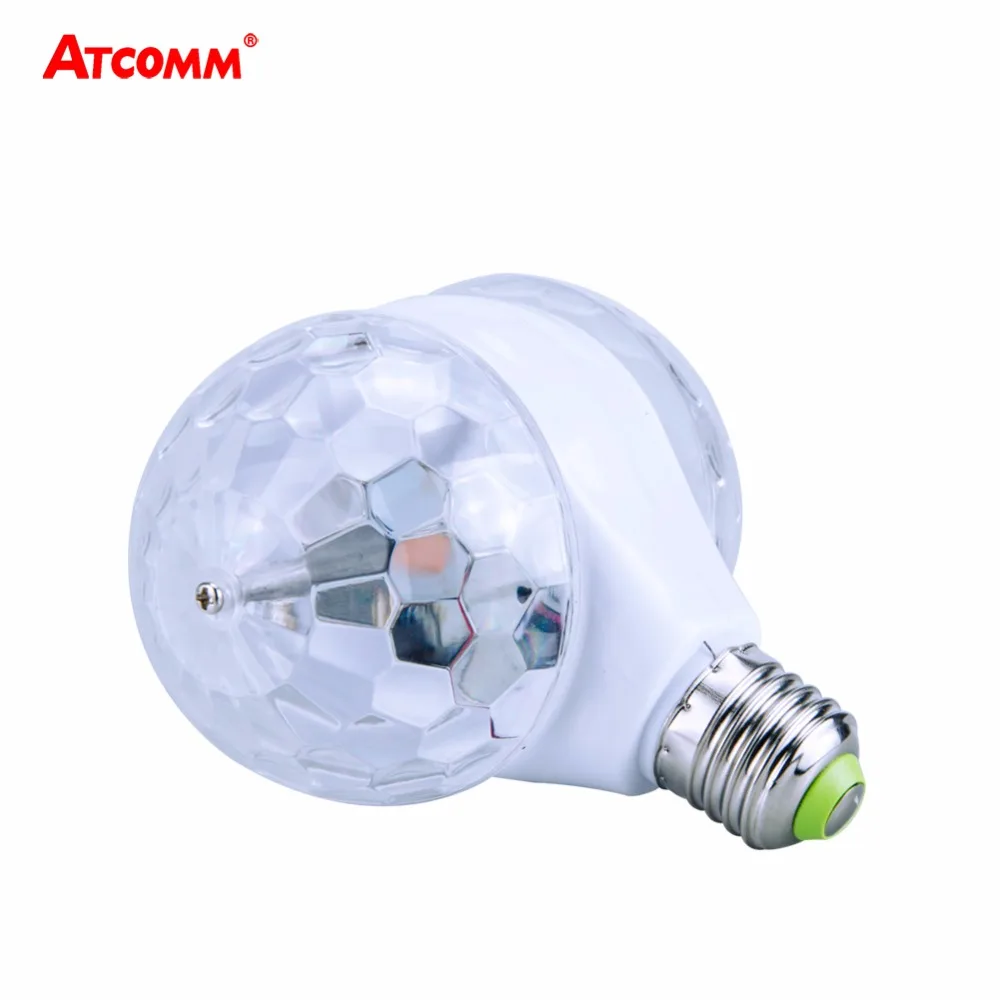 E27 RGB LED Stage Effect Bulb Crystal Auto Rotating 6W 85-265V Magic Ball Disco Lighting Shower Double Head
E27 RGB LED Stage Effect Bulb Crystal Auto Rotating 6W 85-265V Magic Ball Disco Lighting Shower Double Head