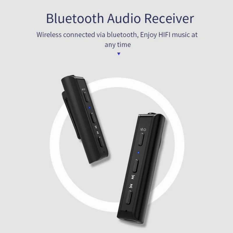 Bluetooth V4.2 Audio Receiver Collar Clip Type Wireless Adapter for Mobile phone computer headset home theater speaker
Bluetooth V4.2 Audio Receiver Collar Clip Type Wireless Adapter for Mobile phone computer headset home theater speaker