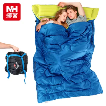 NH 2.15m*1.45m Outdoor Double Sleeping Bag Envelope Style Spring and Autumn Camping Hiking Portable Sleeping Bag with Pillow
NH 2.15m*1.45m Outdoor Double Sleeping Bag Envelope Style Spring and Autumn Camping Hiking Portable Sleeping Bag with Pillow