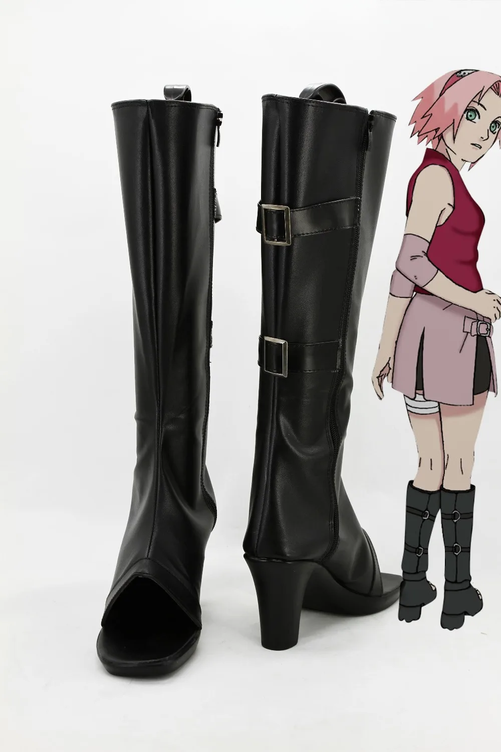 New Haruno Sakura Anime Naruto Uchiha Itachi cosplay costume Temari Ninja shoes lolita punk cosplay boots
New Haruno Sakura Anime Naruto Uchiha Itachi cosplay costume Temari Ninja shoes lolita punk cosplay boots