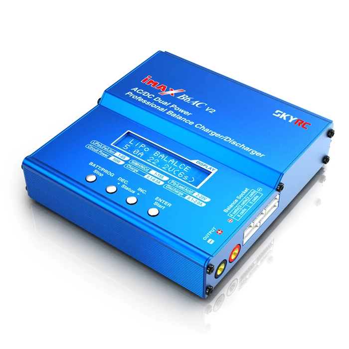 SKYRC IMAX B6AC V2 Charger 50W Lipo Battery Balance RC Discharger Helicopter Quadcopter With Power Adapter for Remote Controller
SKYRC IMAX B6AC V2 Charger 50W Lipo Battery Balance RC Discharger Helicopter Quadcopter With Power Adapter for Remote Controller