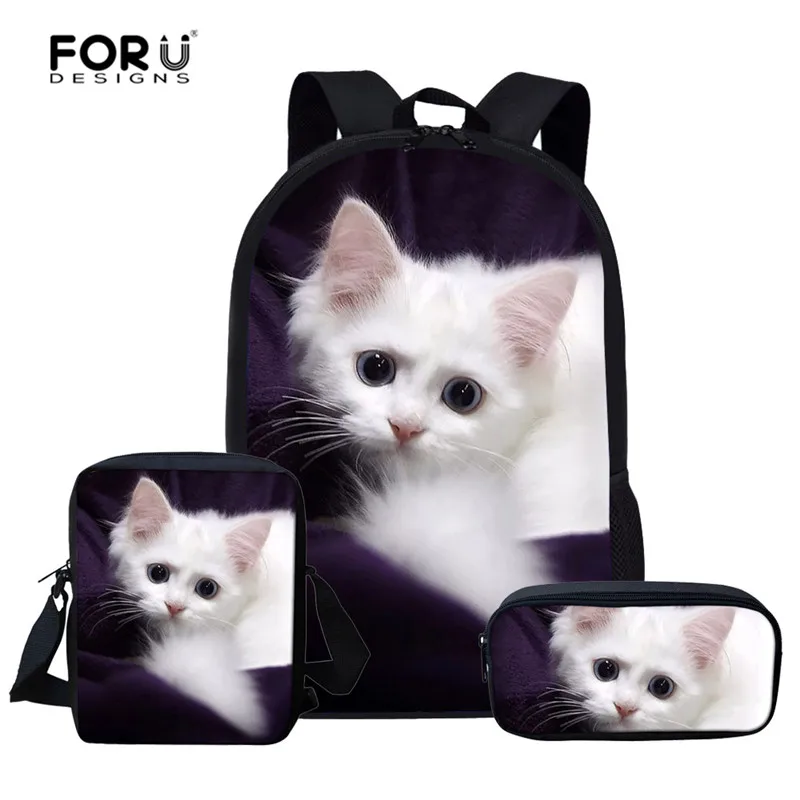 FORUDESIGNS School Backpack for Girls Satchel Schoolbag Adorable Kitten Ragdoll Cat Print Primary Students Women Shoulder Bag
FORUDESIGNS School Backpack for Girls Satchel Schoolbag Adorable Kitten Ragdoll Cat Print Primary Students Women Shoulder Bag