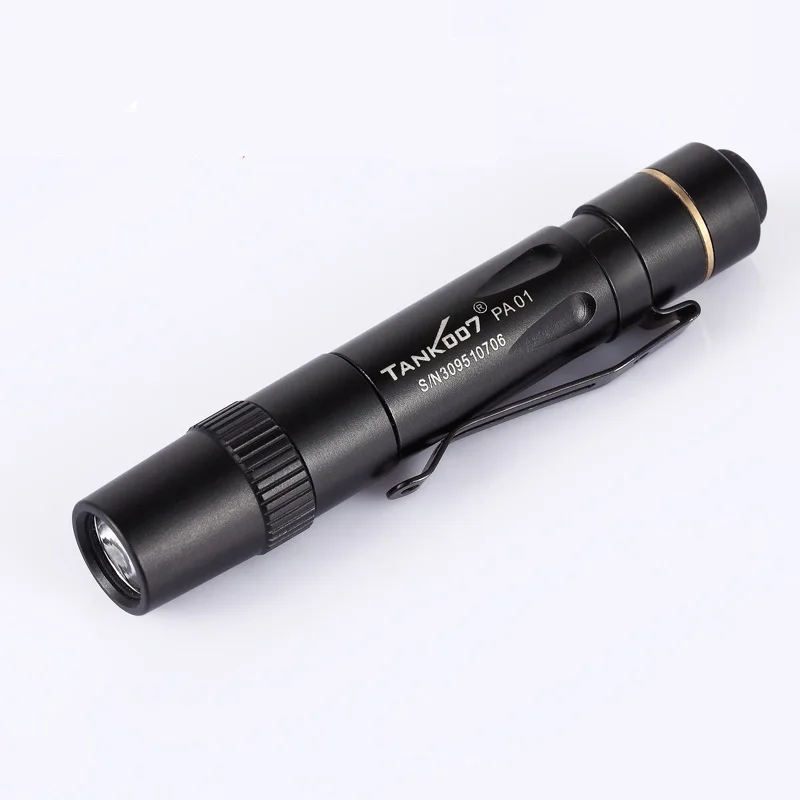 

TANK007 PA02 Portable Mini Penlight 3 Mode Waterproof 90 Lumens Campen Madical Work Light OSRAM Black Penlight Led Flashlight