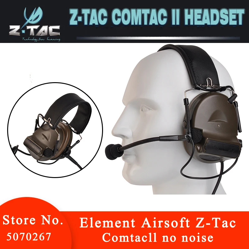 Z-tac Tactical Comtac II Peltor Headphones No Noise Reduction Function Communication Earphone Z151 Tactical Accessories
Z-tac Tactical Comtac II Peltor Headphones No Noise Reduction Function Communication Earphone Z151 Tactical Accessories