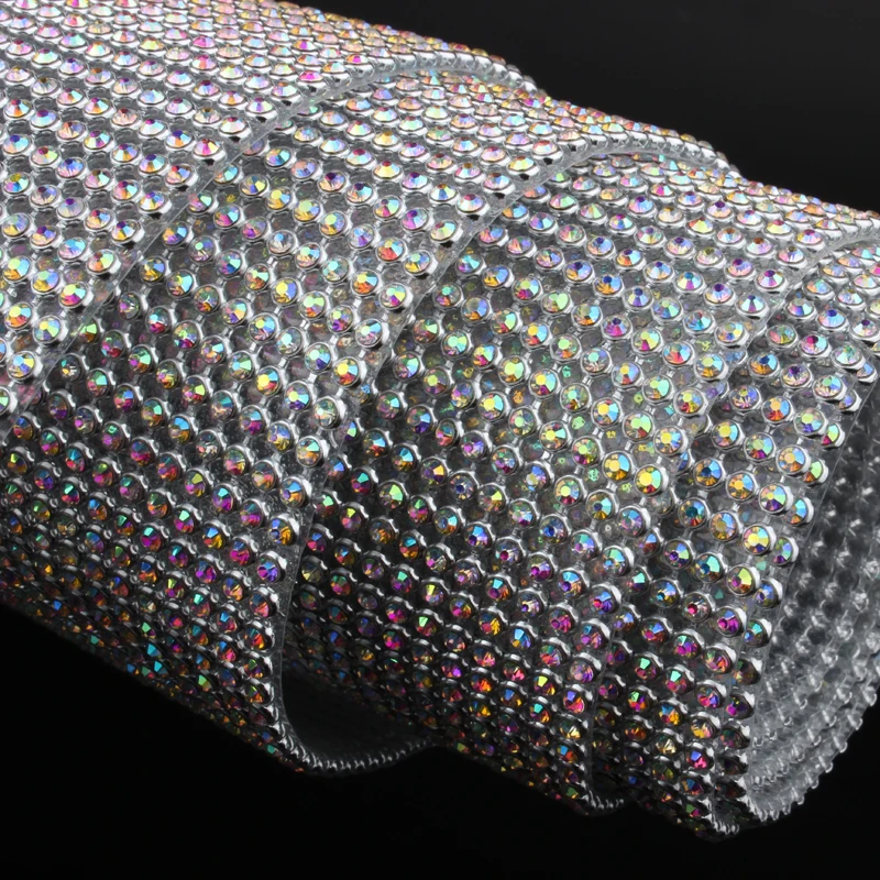 24Rows/36Rows/48rows Rhinestone mesh Aluminum Silver base SS8 crystalAB with glue for garment Bags free shipping
24Rows/36Rows/48rows Rhinestone mesh Aluminum Silver base SS8 crystalAB with glue for garment Bags free shipping