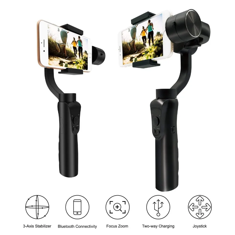 

HBUDS Smooth 4 Smooth Q smartphone Handheld 3 Axis gimbal stabilizer action camera selfie phone steadicam for phone Gopro SJCAM