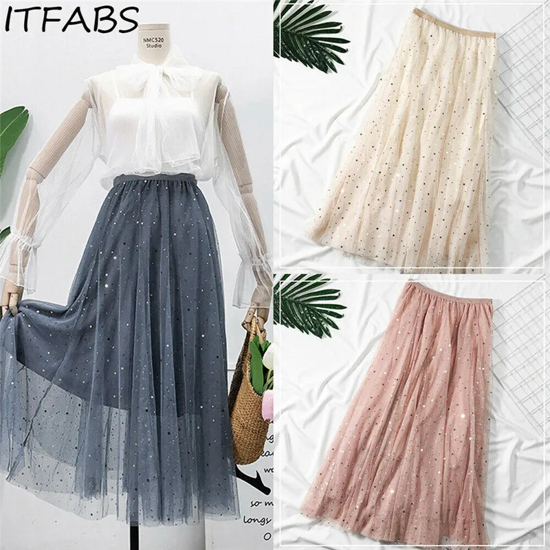 Womens Skirt 2019 Summer Midi Tulle Skirts Female A-line High Waist Tutu Pleated Skirts For Women School Floral Pleated Skirts
Womens Skirt 2019 Summer Midi Tulle Skirts Female A-line High Waist Tutu Pleated Skirts For Women School Floral Pleated Skirts