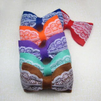 Free shipping!24pcs/lot Newest felt tie bow hair bow lace tie bow can mixed color
Free shipping!24pcs/lot Newest felt tie bow hair bow lace tie bow can mixed color