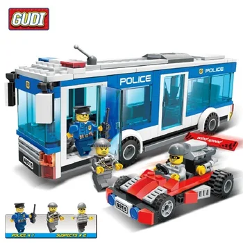 GUDI 256Pcs City Police Station Police Bus 9315 Model Building Blocks Enlighten DIY Figure Bricks Toys For Children Brinquedos
GUDI 256Pcs City Police Station Police Bus 9315 Model Building Blocks Enlighten DIY Figure Bricks Toys For Children Brinquedos