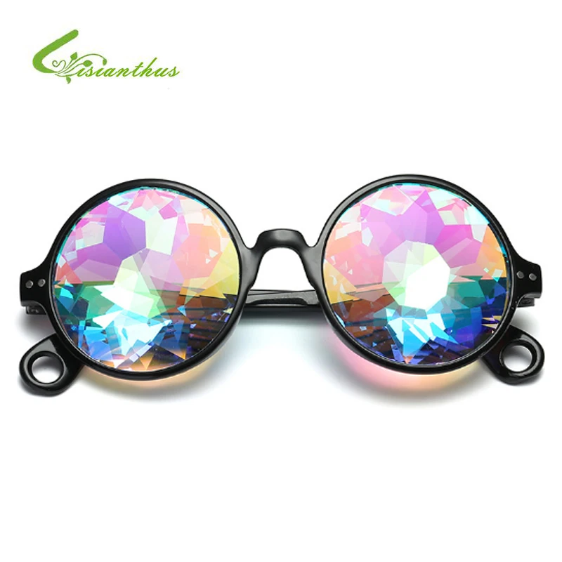 2019 New Vintage Round Kaleidoscope Sunglasses Men Women Party Eyewear Concert Bar Show Cosplay Cool Colorful Mosaic Glasses 
2019 New Vintage Round Kaleidoscope Sunglasses Men Women Party Eyewear Concert Bar Show Cosplay Cool Colorful Mosaic Glasses