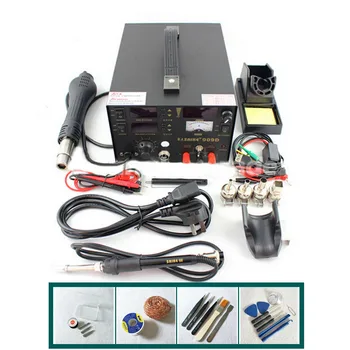 3 in 1 Soldering Station Hot Air Gun+Soldering Iron+DC Power Supply (110V or 220V EU US UK AU) Saike 909D
3 in 1 Soldering Station Hot Air Gun+Soldering Iron+DC Power Supply (110V or 220V EU US UK AU) Saike 909D