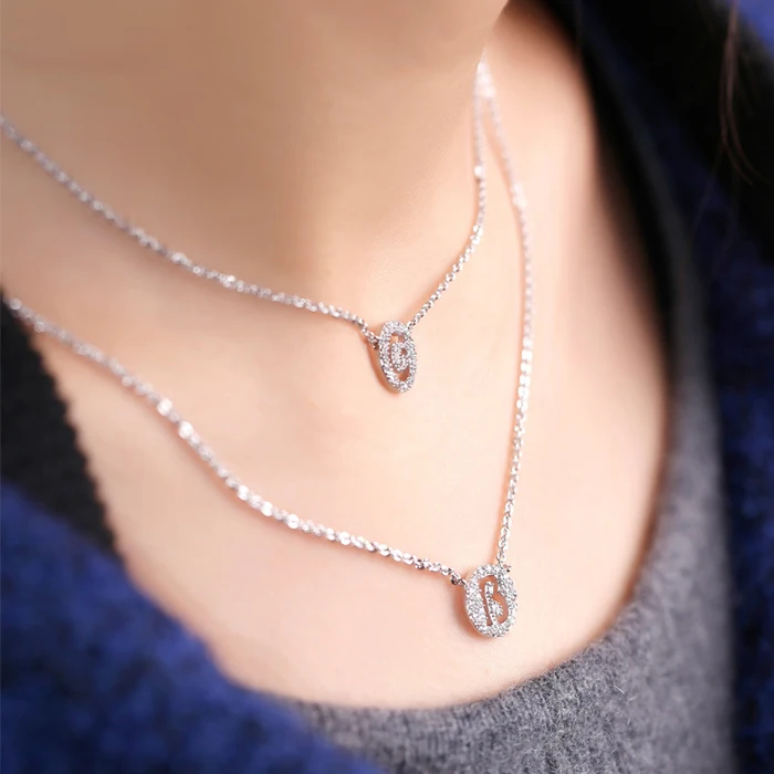 High Quality Silver Initial O-Z Letters Necklace AAA Zircon Mirco Pave Tiny Women Necklace Wedding Minimalist Bridal Party Gift
High Quality Silver Initial O-Z Letters Necklace AAA Zircon Mirco Pave Tiny Women Necklace Wedding Minimalist Bridal Party Gift