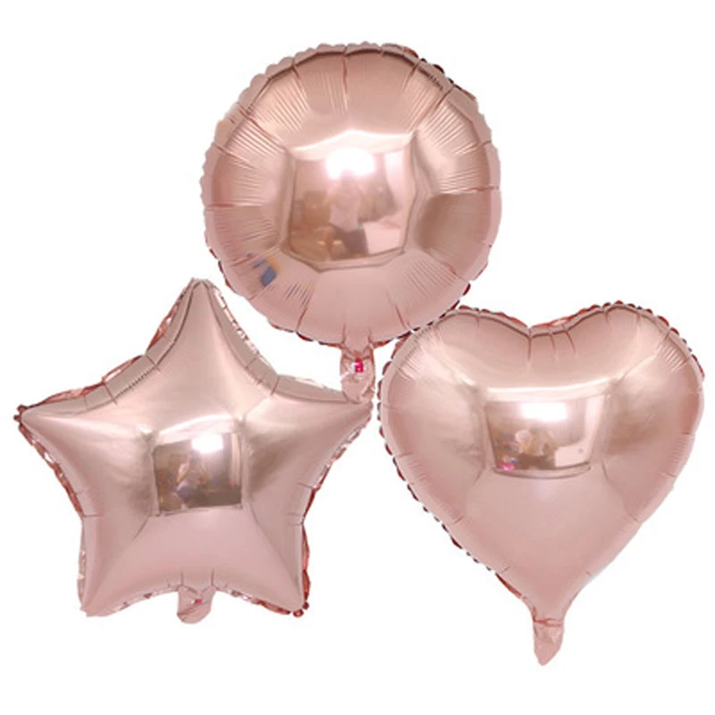 18inch Foil Round /Heart / Star Shape Balloons Rose Golden Birthday Wedding Engagement Party Decor Globo Kids Ball Supplies
18inch Foil Round /Heart / Star Shape Balloons Rose Golden Birthday Wedding Engagement Party Decor Globo Kids Ball Supplies