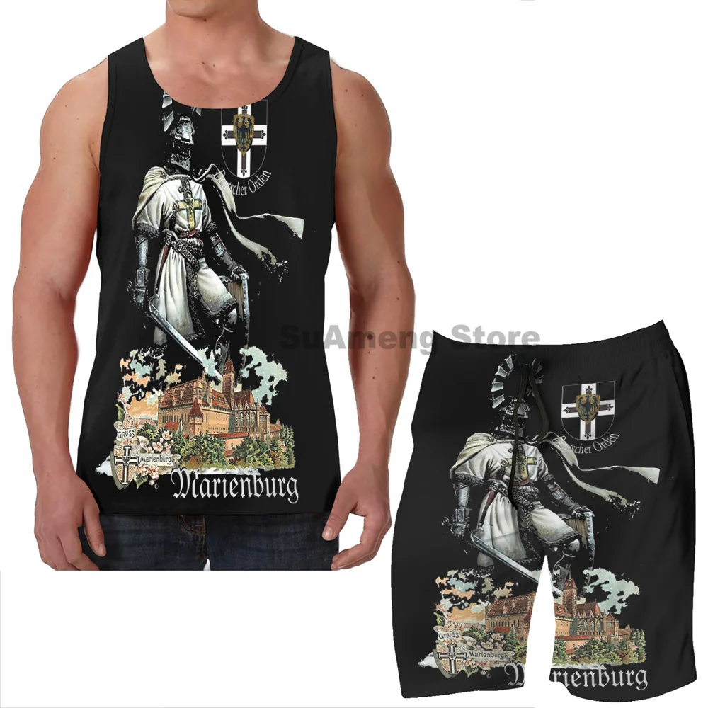 Summer funny print men Tank Tops Women Teutonic Knight with coat of arms and Marienburg Castle men Board beach shorts women sets
Summer funny print men Tank Tops Women Teutonic Knight with coat of arms and Marienburg Castle men Board beach shorts women sets