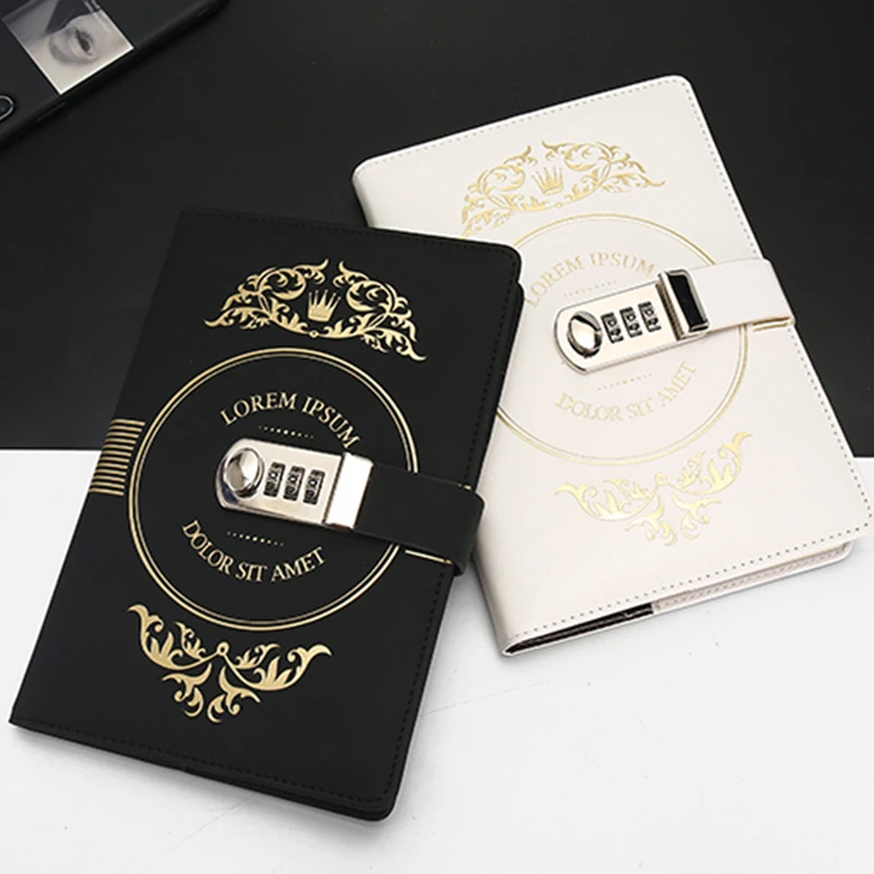 A5 Retro Originality Notebook 3-bit password lock with Lock thickening Diary Office School Supplies Stationery Agenda Gift box
A5 Retro Originality Notebook 3-bit password lock with Lock thickening Diary Office School Supplies Stationery Agenda Gift box