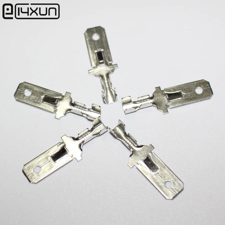 50Pcs 7.8mm Male Crimp Spade Terminal Connection 7.8 mm Tinned Copper Terminals Adaptor Connector Car Auto Boat Modified parts |