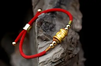 new style Six word true word Prayer Wheel bracelet silver bead red rope bracelet blessed lucky charm bracelet
new style Six word true word Prayer Wheel bracelet silver bead red rope bracelet blessed lucky charm bracelet