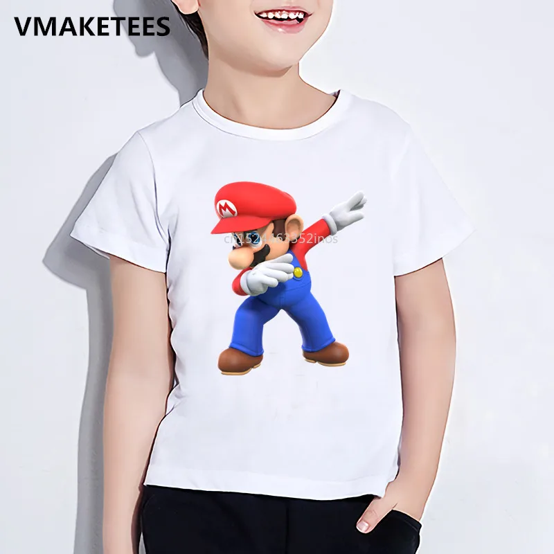 Kids Summer Short Sleeve Girls&Boys T shirt Children Dabbing Super Mario Cartoon Print T-shirt Funny Casual Baby Clothes,HKP5141
Kids Summer Short Sleeve Girls&Boys T shirt Children Dabbing Super Mario Cartoon Print T-shirt Funny Casual Baby Clothes,HKP5141
