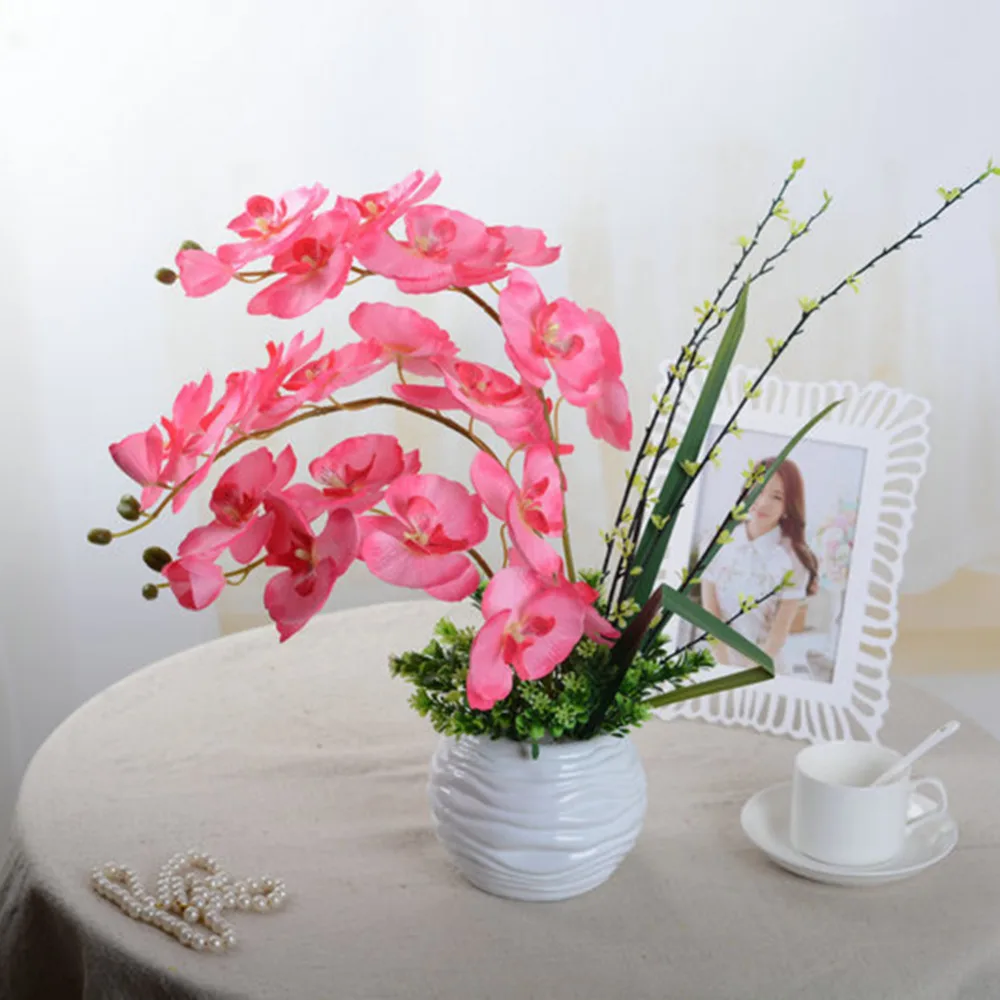 Fashion Orchid Artificial Flowers DIY Artificial Butterfly Orchid Silk Flower Bouquet Phalaenopsis Wedding Home Decoration
Fashion Orchid Artificial Flowers DIY Artificial Butterfly Orchid Silk Flower Bouquet Phalaenopsis Wedding Home Decoration