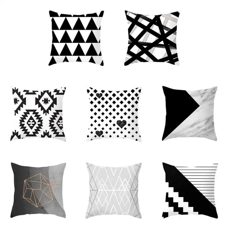 1Pcs Nordic Black White Geometric Style Pillowcases Peach-skin Velvet Printed Pillow Case Striped Geometric Pillowcase
1Pcs Nordic Black White Geometric Style Pillowcases Peach-skin Velvet Printed Pillow Case Striped Geometric Pillowcase
