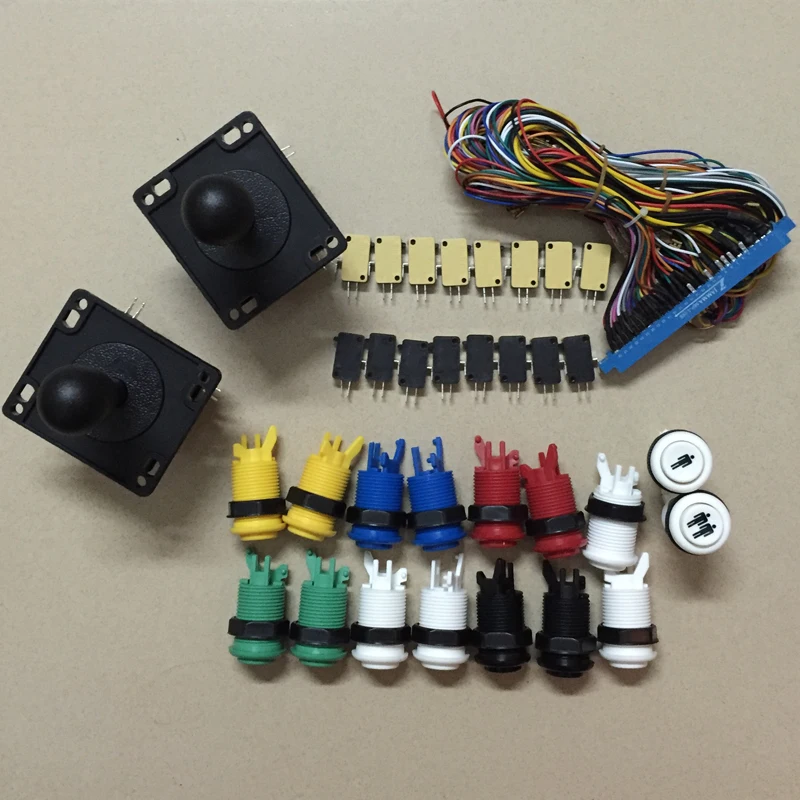 Arcade Jamma mame DIY parts kit: 2 American Style joysticks & 16 push buttons and 1 high quality jamma cable
Arcade Jamma mame DIY parts kit: 2 American Style joysticks & 16 push buttons and 1 high quality jamma cable