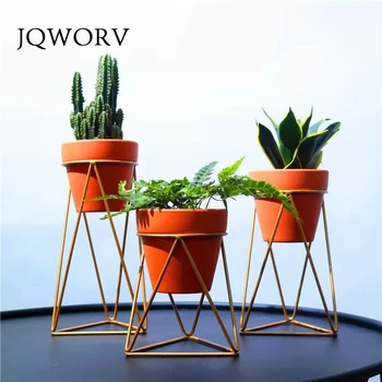 JQWORV Nordic style fleshy flowerpot wrought iron vase simple iron frame flower ceramic water pot green planter home decoration
JQWORV Nordic style fleshy flowerpot wrought iron vase simple iron frame flower ceramic water pot green planter home decoration