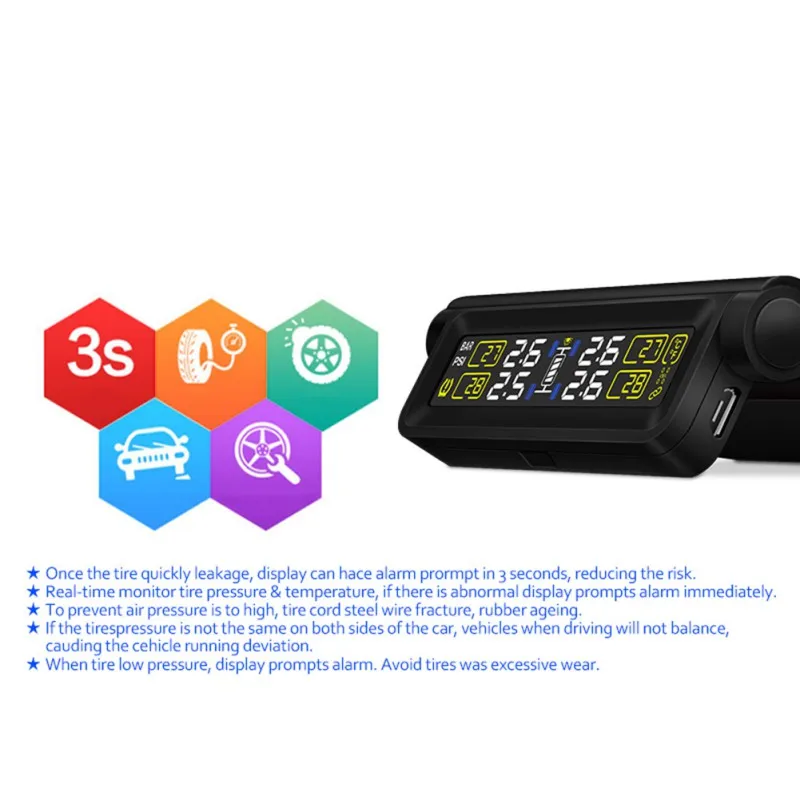 T680 Solar Powered System Tire Monitor Tire Monitoring Lithium 9449 Car Cable USB TPMS Built-in 7801 Pressure Pressure Battery
T680 Solar Powered System Tire Monitor Tire Monitoring Lithium 9449 Car Cable USB TPMS Built-in 7801 Pressure Pressure Battery
