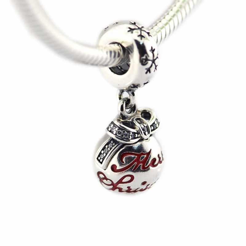 Merry Christmas Bauble Translucent Red Bead 925 Sterling-Silver-Jewelry Fit Silver Charm Bracelet & Necklace Woman DIY Jewelry
Merry Christmas Bauble Translucent Red Bead 925 Sterling-Silver-Jewelry Fit Silver Charm Bracelet & Necklace Woman DIY Jewelry