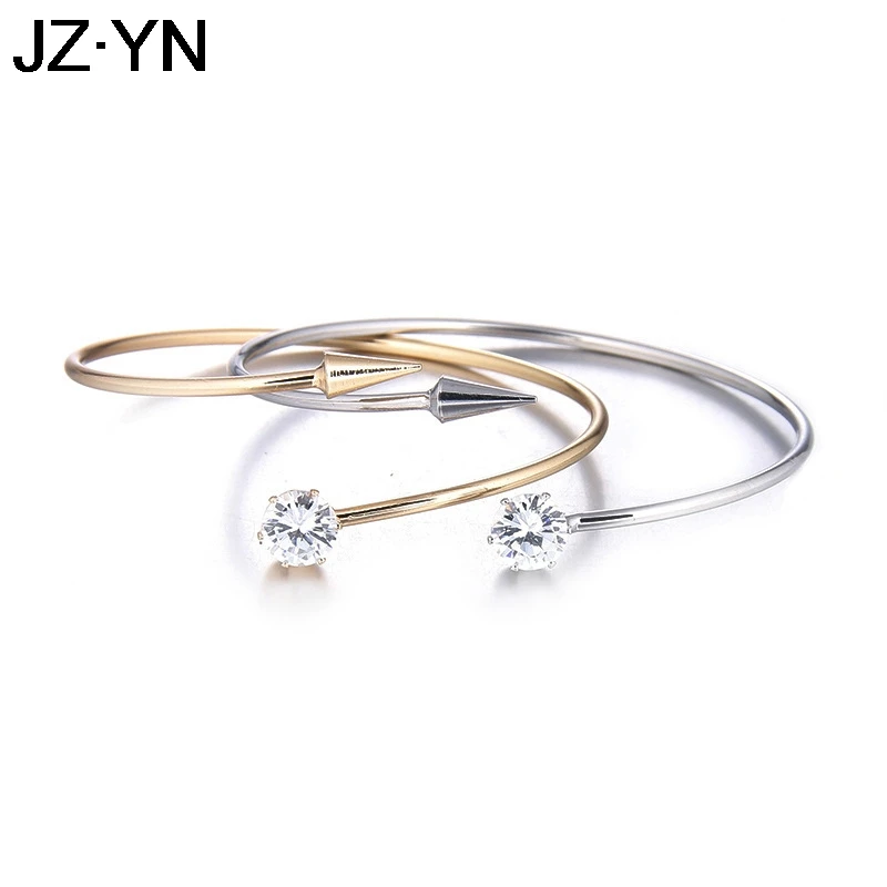 Fashion Minimalist Bracelet Women Bangles Crystal Opening Nail Cuff Bangle Bracelet With Arrow Bijoux Luxury Jewelry Designers
Fashion Minimalist Bracelet Women Bangles Crystal Opening Nail Cuff Bangle Bracelet With Arrow Bijoux Luxury Jewelry Designers