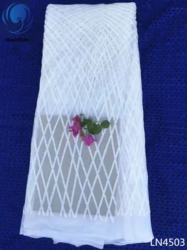 BEAUTIFICAL Nigerian lace fabric White net lace with sequins lace fabric for wedding Latest style african tulle lace 5yards LN45
BEAUTIFICAL Nigerian lace fabric White net lace with sequins lace fabric for wedding Latest style african tulle lace 5yards LN45