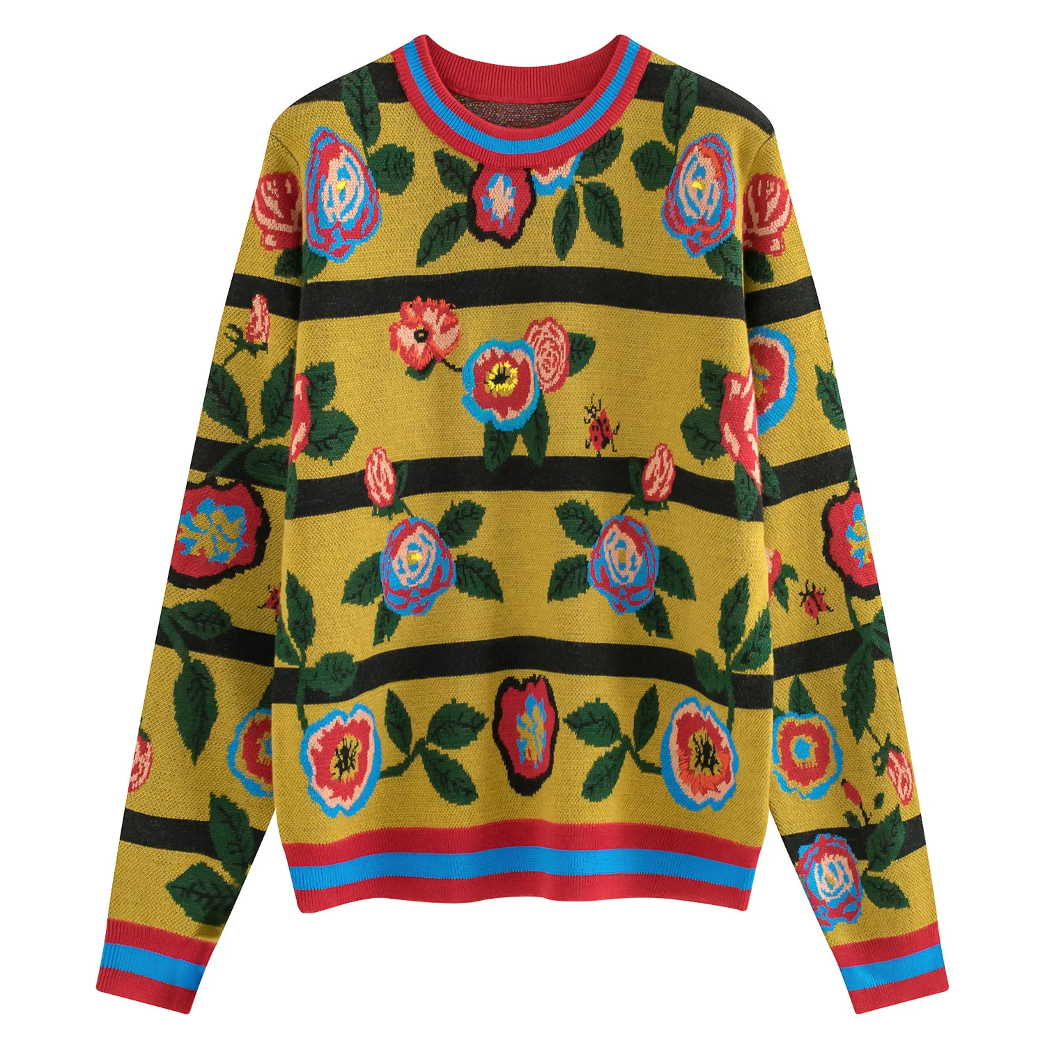 High Quality Floral Sweater Women 2018 Autumn Winter New Runway Sweaters Womens Warm Wool Pullover Jersey Knit Top Femme Jumper
High Quality Floral Sweater Women 2018 Autumn Winter New Runway Sweaters Womens Warm Wool Pullover Jersey Knit Top Femme Jumper