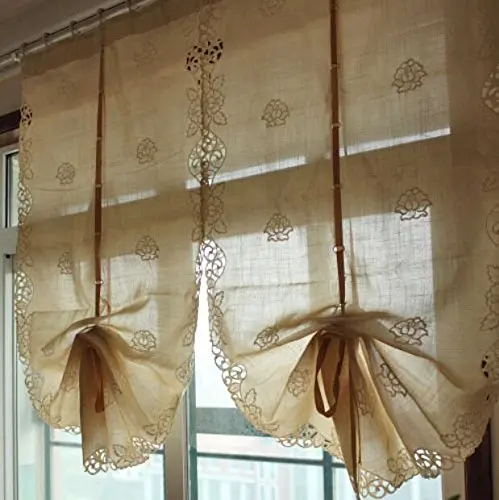 WINLIFE Rustic Adjustable Balloon Curtains Hollow Out Living Room Curtains European Style Window Curtains
WINLIFE Rustic Adjustable Balloon Curtains Hollow Out Living Room Curtains European Style Window Curtains