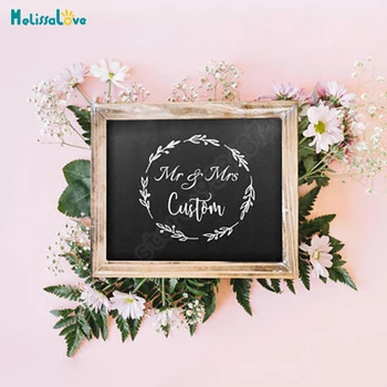 Circle Mr & Mrs Custom Family Name Wedding Party Decor Party Reception Sign Vinyl Decal Quote Board Chalkboard Stickers B812
Circle Mr & Mrs Custom Family Name Wedding Party Decor Party Reception Sign Vinyl Decal Quote Board Chalkboard Stickers B812