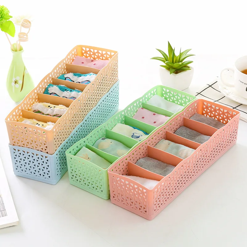 Aprince 5 Grids Storage Basket Wardrobe Organizer Cosmetic Storage Box For Socks Underwear Tie Plastic Container Makeup Organiz
Aprince 5 Grids Storage Basket Wardrobe Organizer Cosmetic Storage Box For Socks Underwear Tie Plastic Container Makeup Organiz