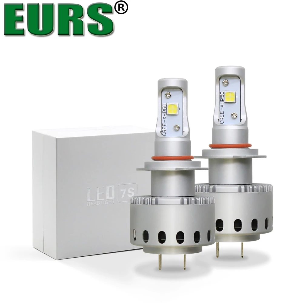 EURS(TM) 7S LED Car headlights Super bright H1 H4 H7 H11 9005 9006 fog lamps plug&play 8000lm CSP high quality 40W free shipping
EURS(TM) 7S LED Car headlights Super bright H1 H4 H7 H11 9005 9006 fog lamps plug&play 8000lm CSP high quality 40W free shipping