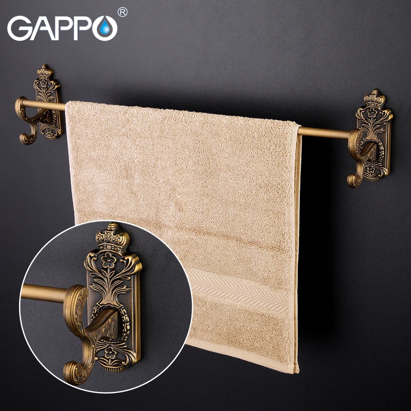 GAPPO Wall-Mounted Towel Bars Single Rail Bath towel hangers Towel Rack Bathroom Towel Holders Storage Shelf Bathroom Hardware
GAPPO Wall-Mounted Towel Bars Single Rail Bath towel hangers Towel Rack Bathroom Towel Holders Storage Shelf Bathroom Hardware
