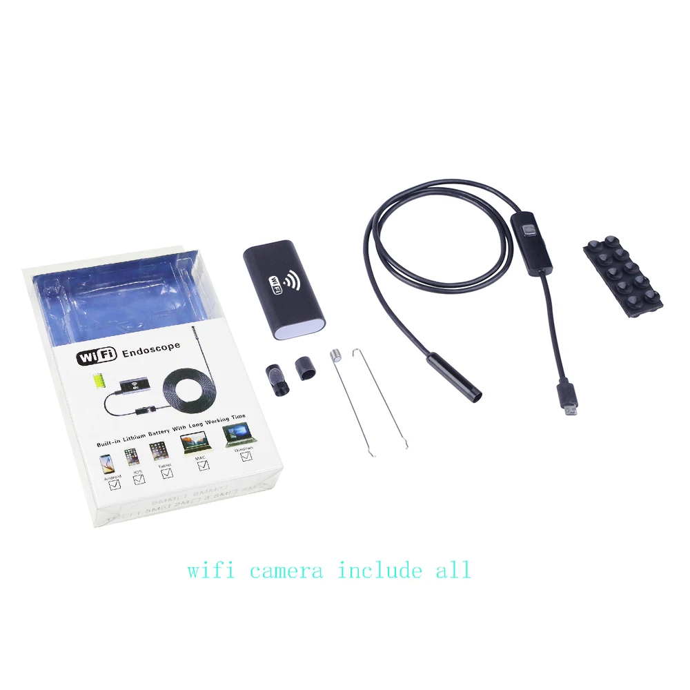 8mm Lens 720P WiFi Endoscope Camera Snake Cable Waterproof Led Borescopes Car Repair Pipe Inspection Suit Android ios device
8mm Lens 720P WiFi Endoscope Camera Snake Cable Waterproof Led Borescopes Car Repair Pipe Inspection Suit Android ios device